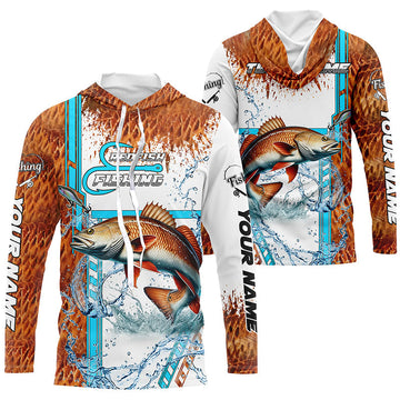 Redfish fishing scales custom Red Drum fishing team, Redfish fishing apparel NQS9016
