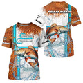 Redfish fishing scales custom Red Drum fishing team, Redfish fishing apparel NQS9016