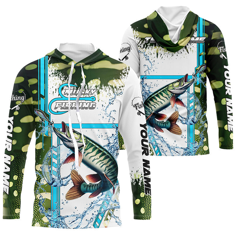 Musky fishing scales custom Muskie fishing team, Musky fishing apparel NQS9018