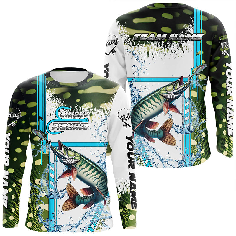 Musky fishing scales custom Muskie fishing team, Musky fishing apparel NQS9018