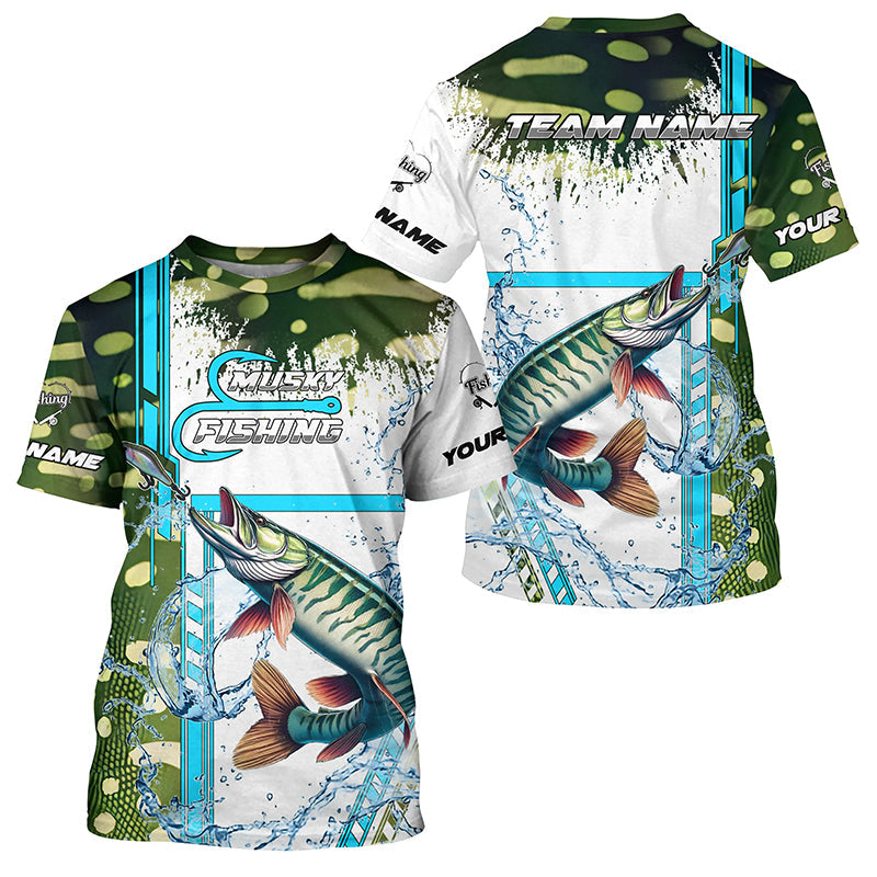 Musky fishing scales custom Muskie fishing team, Musky fishing apparel NQS9018