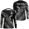 Personalized Black camo Catfish Fishing, Catfish Long Sleeve Fishing Tournament NQS9750