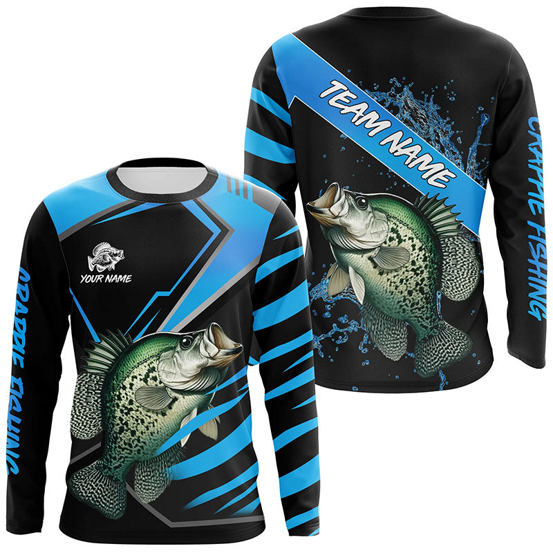 Black and Blue Crappie fishing custom fishing team, sport fishing NQS7917