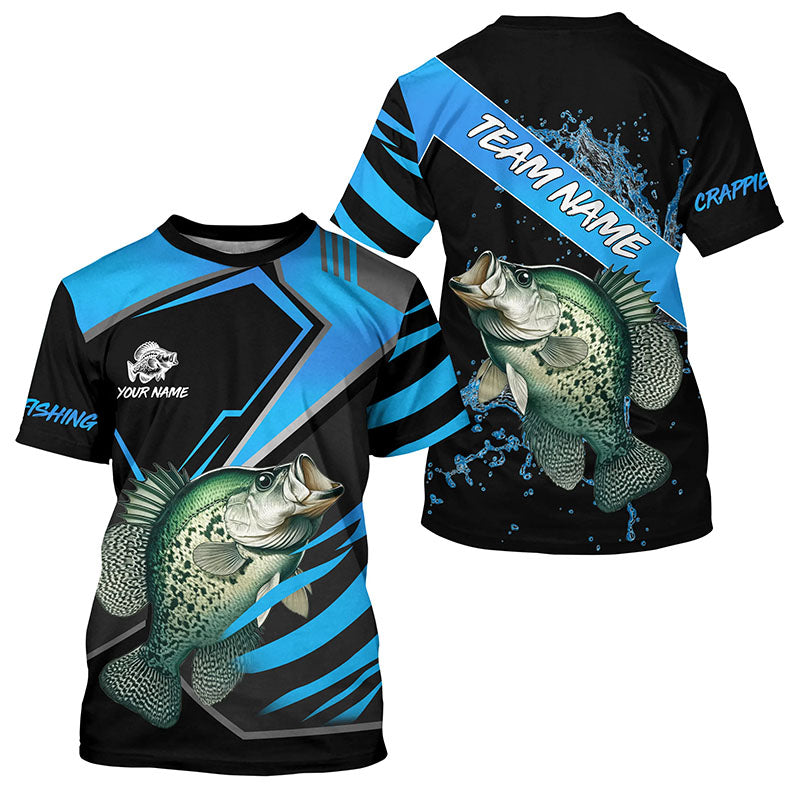Black and Blue Crappie fishing custom fishing team, sport fishing NQS7917