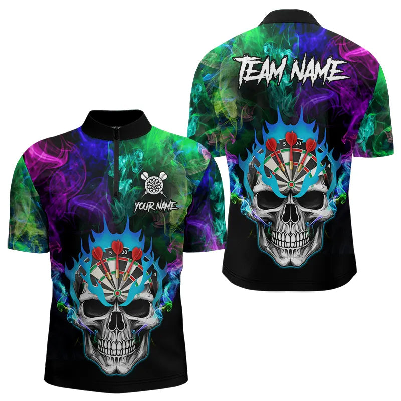 Colorful smoke Skull Darts Custom Team Darts, Best Darts Gift For Player NQS9611