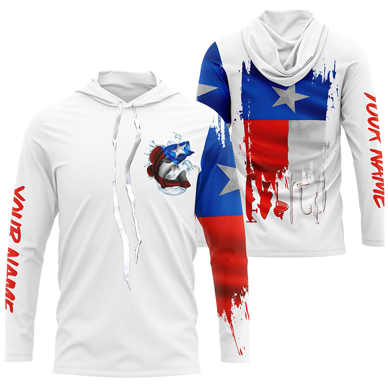 Texas Bass fishing flag personalized patriotic UV Protection Fishing, women, kid NQS5826