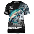 Chinook Salmon ( King salmon) Fishing scale Customize name performance long sleeves fishing NQS909