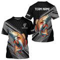 Personalized Black camo Redfish Fishing, Red drum Long Sleeve Fishing Tournament NQS9281