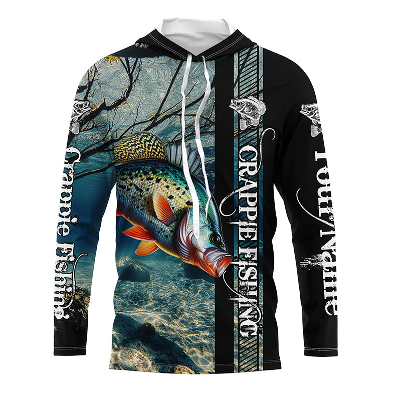 Crappie Fishing Custom performance long sleeves fishing, Team crappie fishing NQS642