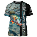 Crappie Fishing Custom performance long sleeves fishing, Team crappie fishing NQS642