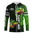 Peacock bass fishing green Custom Long Sleeve Fishing, fishing gifts, women, kid NQS4804