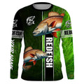 Redfish puppy drum Fishing green Customize Long Sleeve Fishing, fishing gifts for Fisherman NQS1727