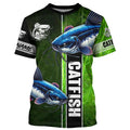 Catfish Fishing green Customize Name Long Sleeve Fishing, fishing gifts, women, kid NQS1728