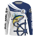 Tuna fishing All Over Printed Customize Name and boat name Long Sleeve Fishing NQS1731