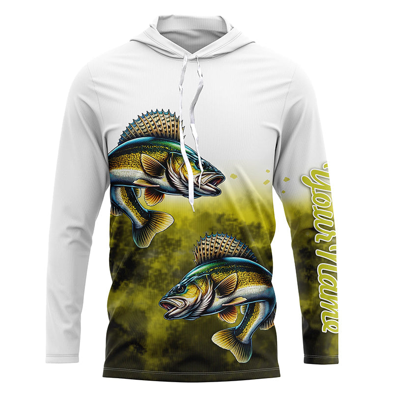 Walleye Fishing custom UV protection Fishing, Walleye fishing NQS649