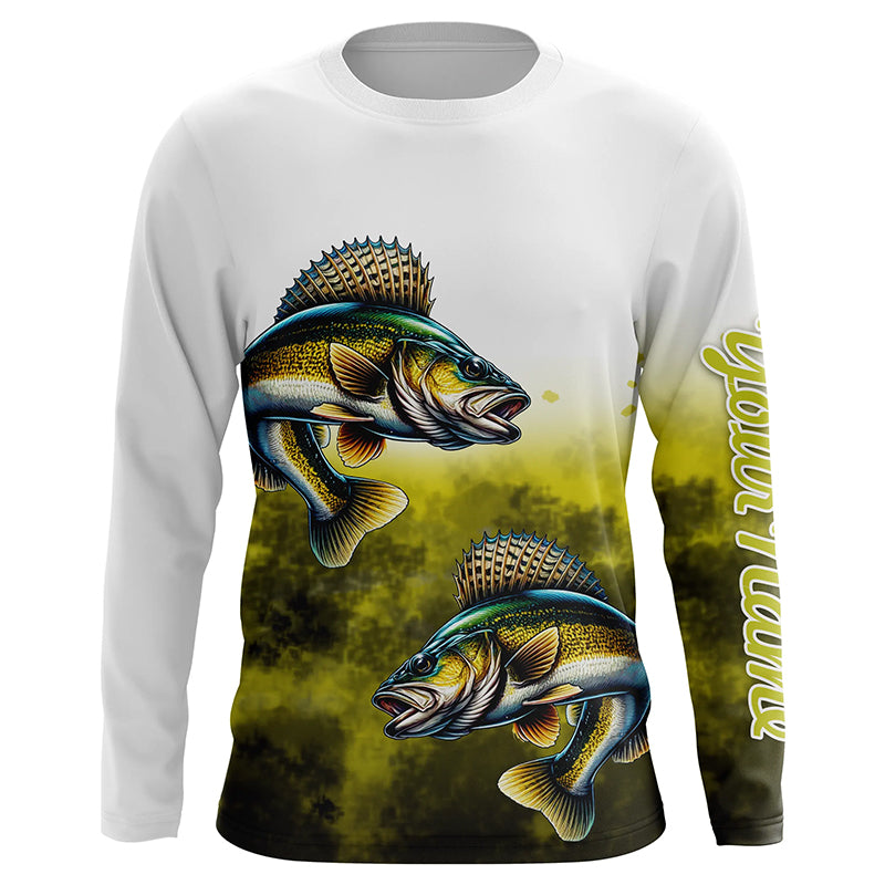 Walleye Fishing custom UV protection Fishing, Walleye fishing NQS649