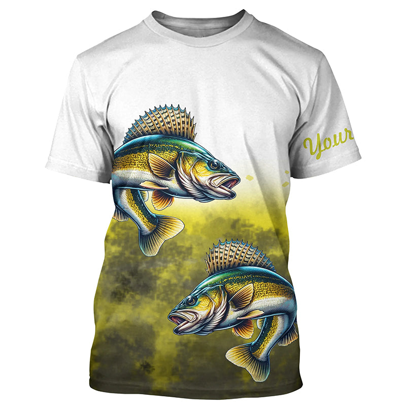 Walleye Fishing custom UV protection Fishing, Walleye fishing NQS649