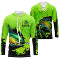 Personalized Mahi mahi fishing Performance long sleeve Fishing, Dorado fishing | Green NQS6921