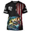 American flag Largemouth bass fishing Custom patriot performance Fishing, Bass fishing NQS7559