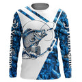 Crappie Fishing blue camo UV protection Custom long sleeves fishing, Crappie fishing NQS7941