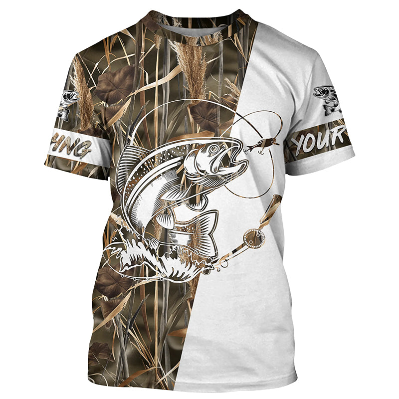 Steelhead trout Fishing tattoo custom performance fishing UV protection NQS647