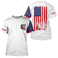 American flag Striped bass fishing personalized patriotic UV Protection Striper Fishing NQS5592