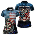 American Flag Skull Dart Board Blue lightning Custom Team Dart, NQS9302