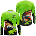 Personalized Redfish fishing Performance long sleeve Fishing, Red drum fishing | Green NQS6940