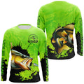 Personalized Walleye fishing Performance long sleeve Fishing, Walleye fishing | Green NQS6941