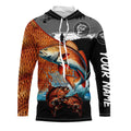 Redfish fishing scales customize performance long sleeves Fishing, Red drum fishing NQS6955