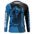 Largemouth Bass fishing UV protection Custom long sleeve fishing, Blue Bass tournament NQS5138