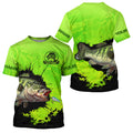 Personalized Bass fishing Performance long sleeve Fishing, Bass fishing | Green NQS5871