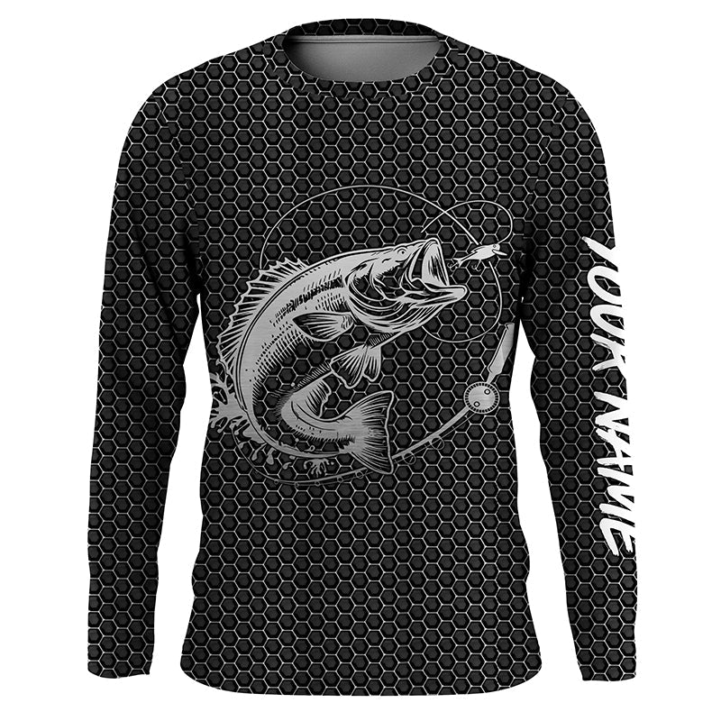Largemouth bass fishing Custom name fishing, Bass fishing with hood NQS3152