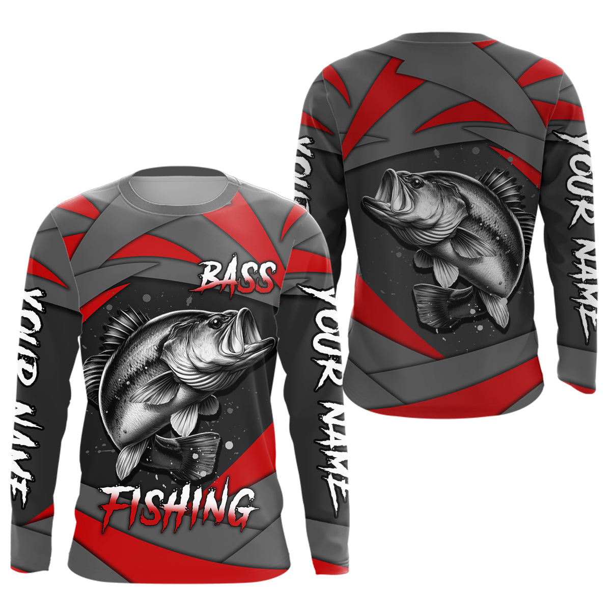 Largemouth Bass Fishing Custom name Bass Fishing for Team, personalized fishing gifts NQS7840