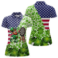 American flag St Patrick day shamrock pattern custom St Patrick Team Darts NQS9582