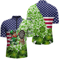 American flag St Patrick day shamrock pattern custom St Patrick Team Darts NQS9582