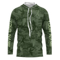 Personalized green fishing camo Performance long sleeve Fishing, team fishing tournament NQS6943