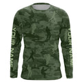 Personalized green fishing camo Performance long sleeve Fishing, team fishing tournament NQS6943