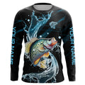 Crappie fishing blue water Custom performance long sleeve fishing, Crappie fishing NQS9094
