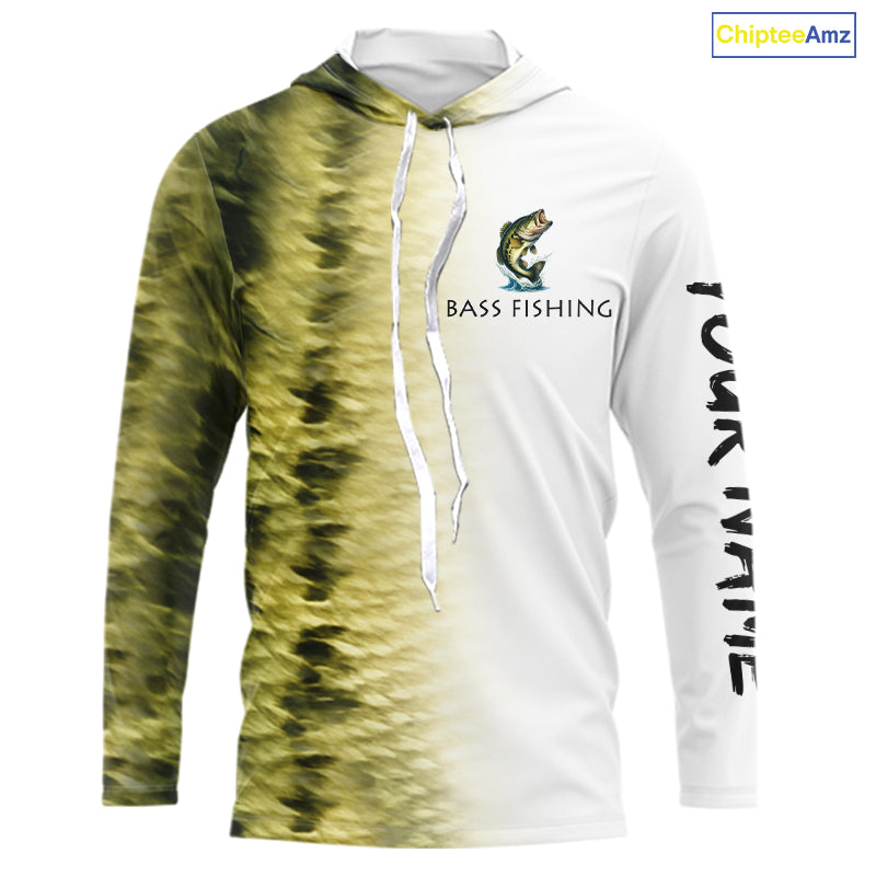 Personalized Green Scales Performance Bass Fishing, custom Bass fishing tournament