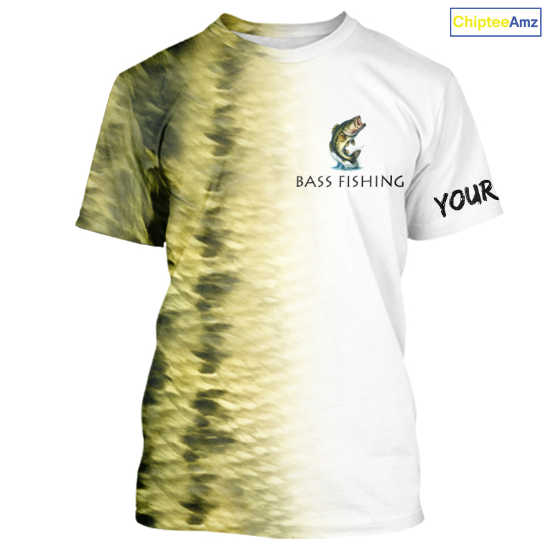 Personalized Green Scales Performance Bass Fishing, custom Bass fishing tournament
