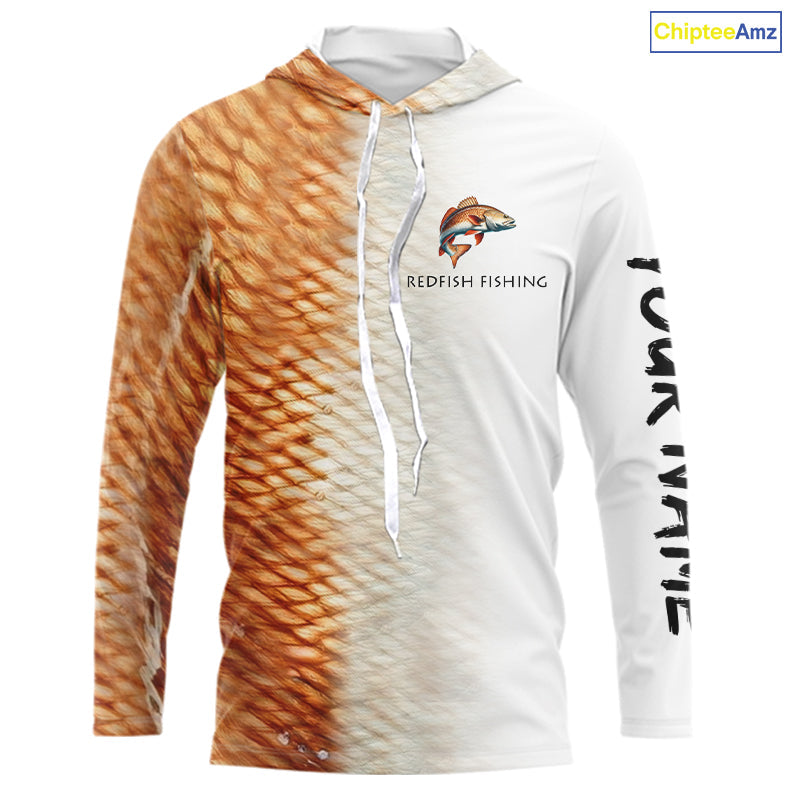 Personalized Red Scales Performance Redfish Fishing, custom Redfish fishing tournament