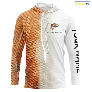 Personalized Red Scales Performance Redfish Fishing, custom Redfish fishing tournament