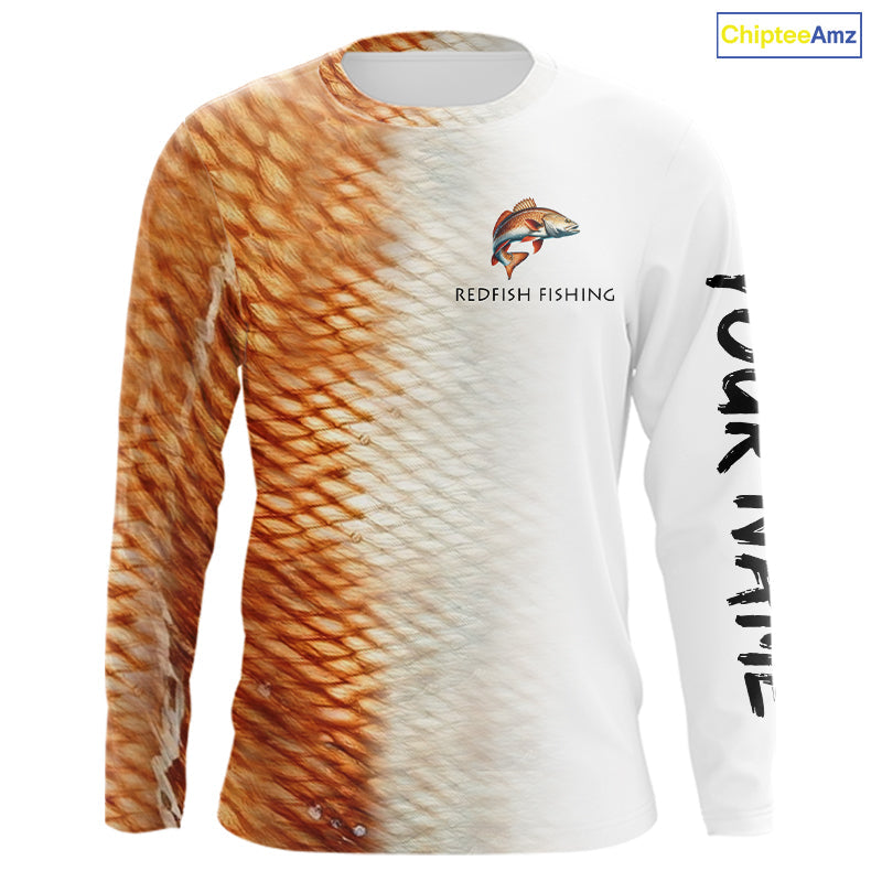 Personalized Red Scales Performance Redfish Fishing, custom Redfish fishing tournament
