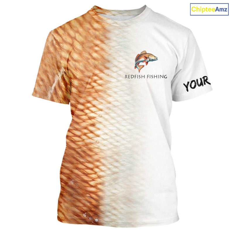 Personalized Red Scales Performance Redfish Fishing, custom Redfish fishing tournament