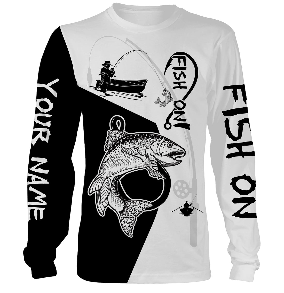 Rainbow Trout Fish On Custome Name 3D All Over Printed For Adult And Kid Personalized Fishing gift NQS361