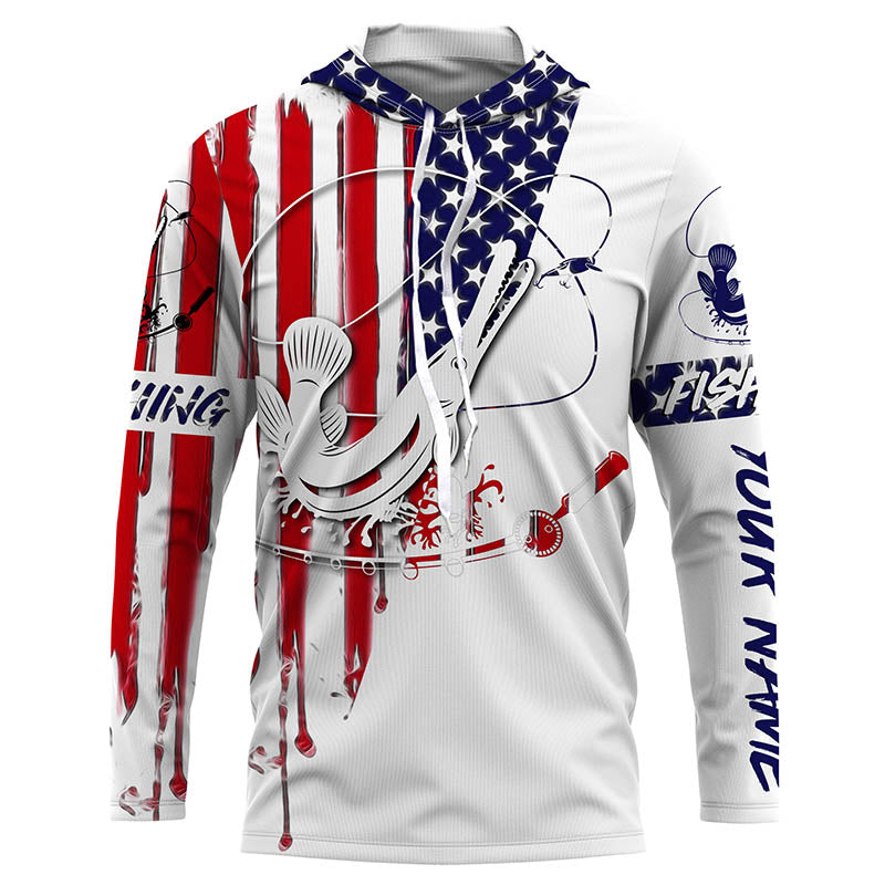Alligator Gar Fishing American flag Gar fishing apparel, Personalized Patriotic fishing gifts FSD3362