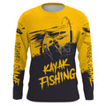 Kayak Fishing Sketch Custom Name All Over Printed UV Protection Long Sleeve, Kayak Performance FSD2526