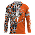 Bass Tattoo camo Orange Bass Fishing Custom Name UV Protection, Bass Fishing - FSD3255