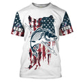 Carp Bowfishing American Flag Customized Name 3D All Over printed, Women - Patriotic Bow Fishing Gifts FSD2241